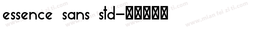 essence sans std字体转换